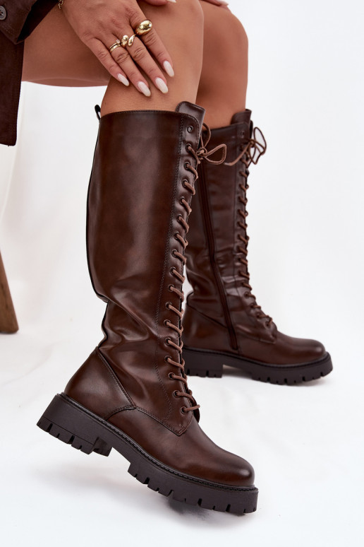 opInarmen met veters dameslaarzen CzekoladoIne Meliora opInarmen met veters dameslaarzen CzekoladoIne Meliora