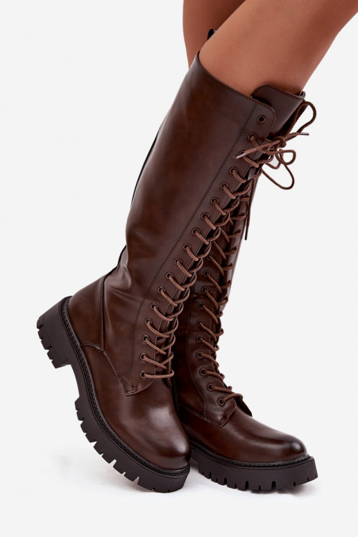 opInarmen met veters dameslaarzen CzekoladoIne Meliora opInarmen met veters dameslaarzen CzekoladoIne Meliora