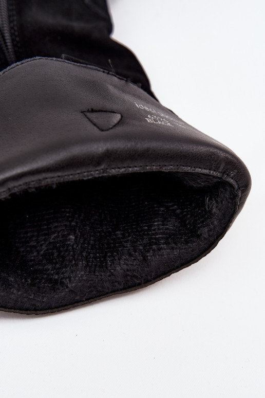 Leer van suède laarzen coInboystijl Dames opInarmen zInart Urselle