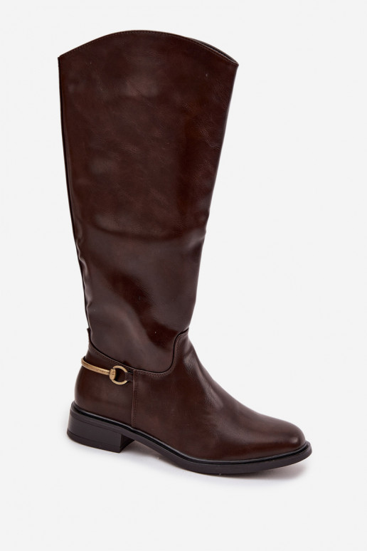 opInarmen dameslaarzen met brede hakken Met sierlijk Detalem CzekoladoIne Renaya opInarmen dameslaarzen met brede hakken Met sierlijk Detalem CzekoladoIne Renaya