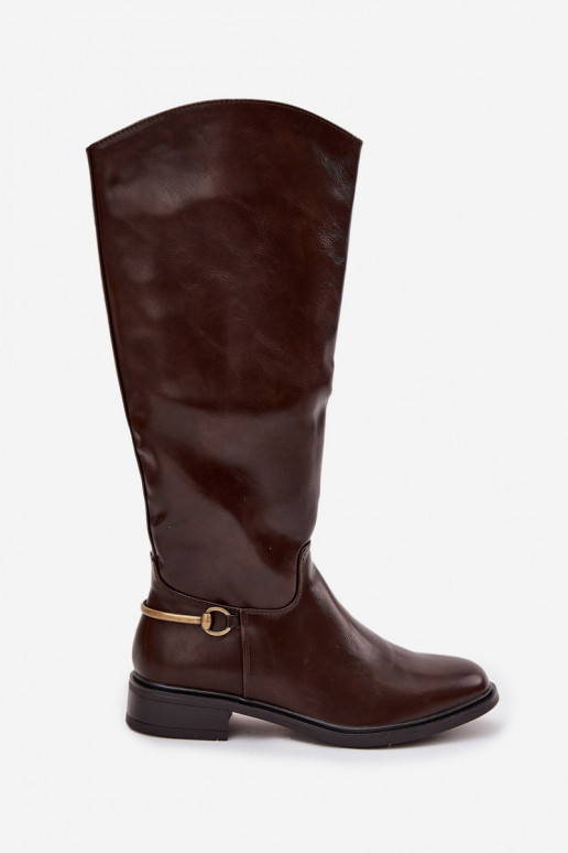 opInarmen dameslaarzen met brede hakken Met sierlijk Detalem CzekoladoIne Renaya opInarmen dameslaarzen met brede hakken Met sierlijk Detalem CzekoladoIne Renaya