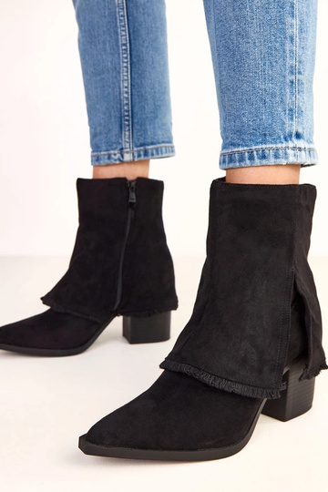 Zwarte enkellaarsjes met...