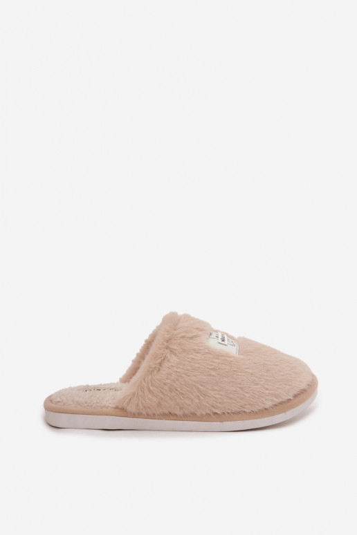schoenen eigengemaakt Slippers Dames met bont beige Het heeftelis schoenen eigengemaakt Slippers Dames met bont beige Het heeftelis