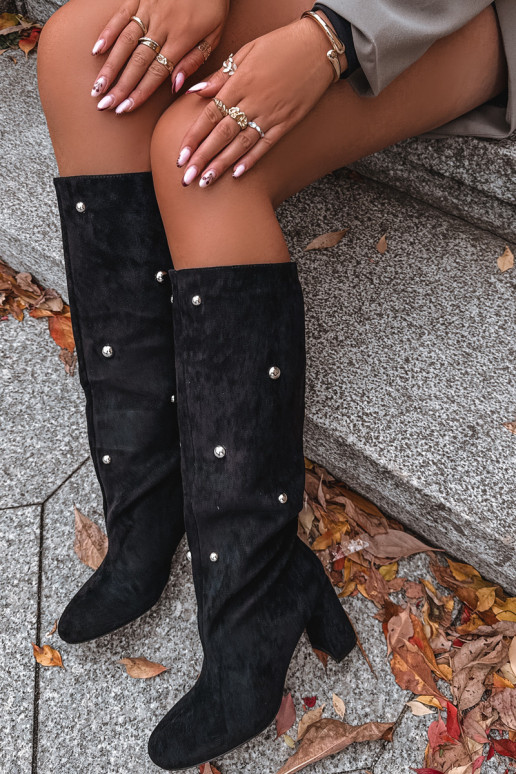 INarme laarzen met hakken Met sierlijki Detalami zInart Lucinda INarme laarzen met hakken Met sierlijki Detalami zInart Lucinda