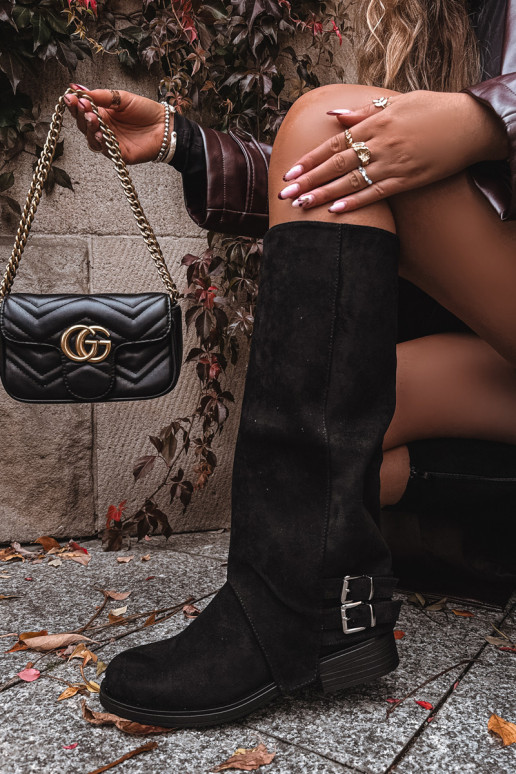 opInarmen dameslaarzen met gespen zInart Umbria opInarmen dameslaarzen met gespen zInart Umbria