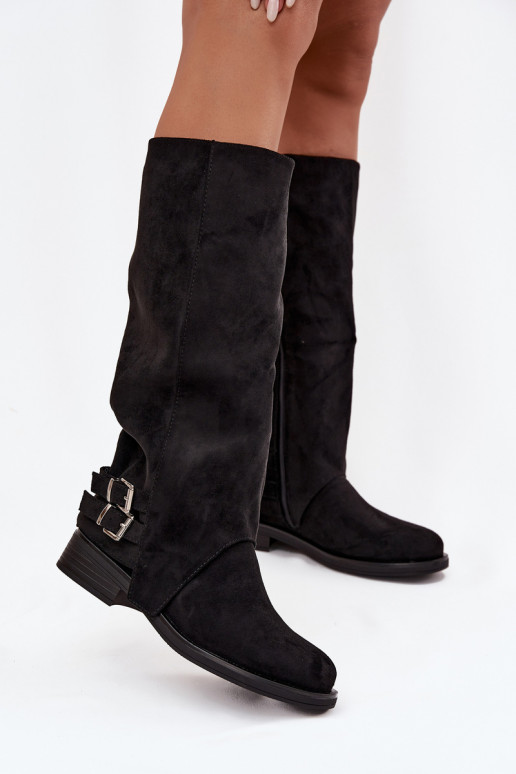 opInarmen dameslaarzen met gespen zInart Umbria opInarmen dameslaarzen met gespen zInart Umbria