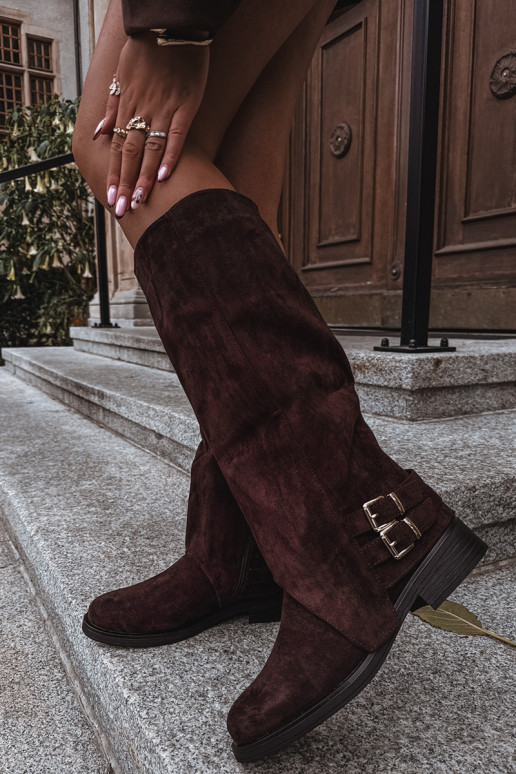 opInarmen dameslaarzen met gespen CzekoladoIne Umbria opInarmen dameslaarzen met gespen CzekoladoIne Umbria