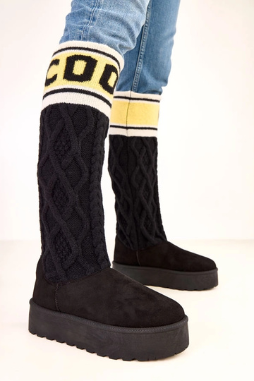 Zwarte sneeuwlaarzen met...