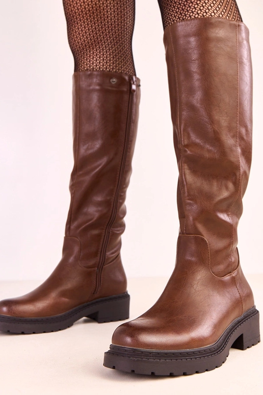 Bruine lange laarzen met afneembare... Bruine lange laarzen met afneembare...