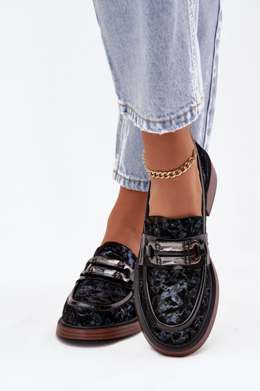 Leer Suède mocassins Dames Met sierlijk Detalem D&A MR52-178 zInart Leer Suède mocassins Dames Met sierlijk Detalem D&A MR52-178 zInart