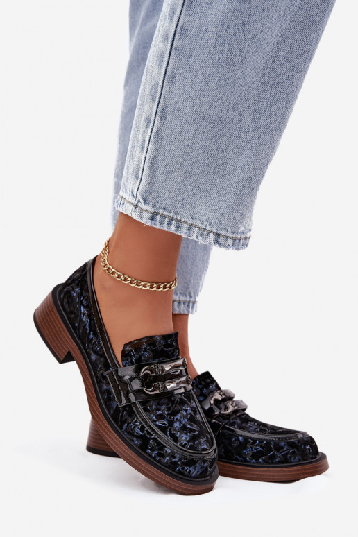 Leer Suède mocassins Dames Met sierlijk Detalem D&A MR52-178 zInart Leer Suède mocassins Dames Met sierlijk Detalem D&A MR52-178 zInart