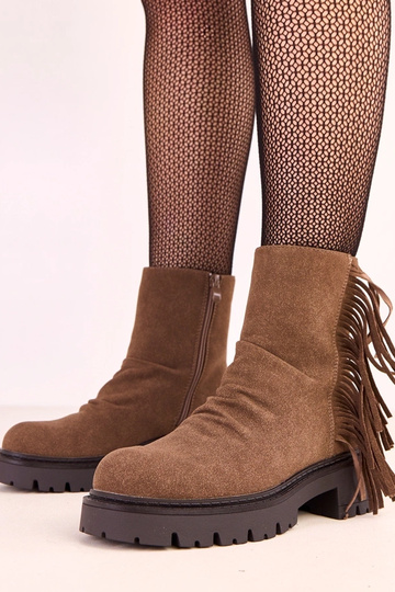 Rode leren Silia laarzen...