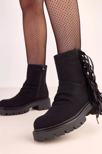 Zwarte leren Silia laarzen... 2