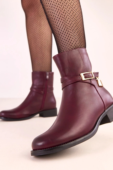 Donkerrode Zema laarzen met... 2