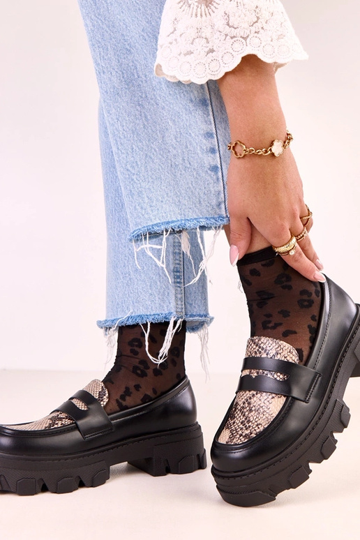 Zwarte Loles mocassins met... Zwarte Loles mocassins met...