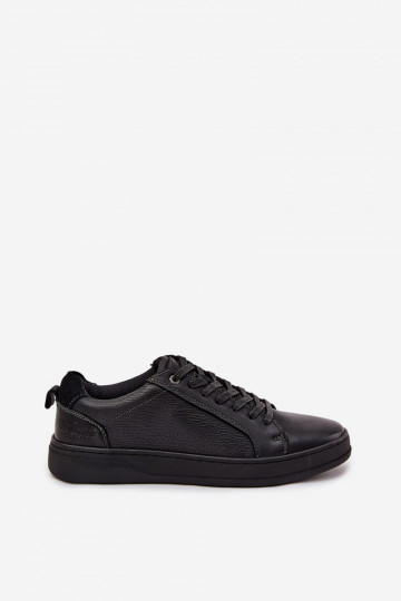 Heren leren sportschoenen Lee Cooper LCJ-25-33-3965 zwarte kleur 2