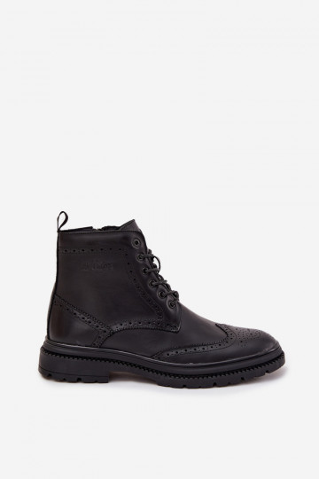Heren leren laarzen Lee Cooper LCJ-25-33-3961 zwarte kleur 2