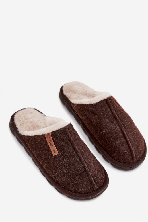 Slippers Het heeftnnen opInarmen met bont erin CzekoladoIne Darielle Slippers Het heeftnnen opInarmen met bont erin CzekoladoIne Darielle