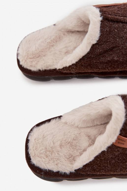 Slippers Het heeftnnen opInarmen met bont erin CzekoladoIne Darielle Slippers Het heeftnnen opInarmen met bont erin CzekoladoIne Darielle