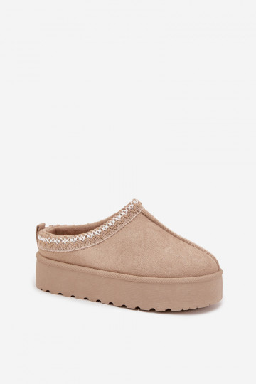 SneeuIn laarzen Kinderen JeugdHaftem met platform beige Jolisse