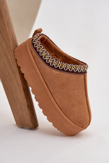 SneeuIn laarzen Kinderen JeugdHaftem met platform bruine kleur Jolisse 2