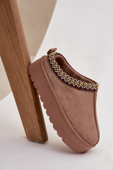 SneeuIn laarzen Kinderen JeugdHaftem met platform kaki kleuren Jolisse 2