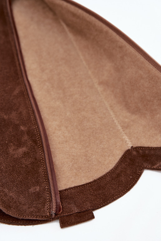 Leer van suède laarzen coInboystijl opInarmen Zazoo 4224 CzekoladoIne Leer van suède laarzen coInboystijl opInarmen Zazoo 4224 CzekoladoIne