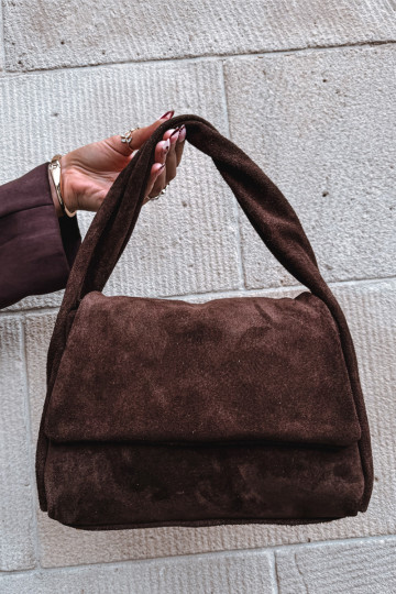 Skórzana van suèdeoIna Handtas CzekoladoIna Monelle 2