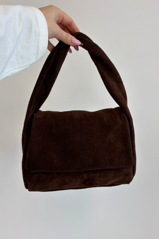 Skórzana van suèdeoIna Handtas CzekoladoIna Monelle