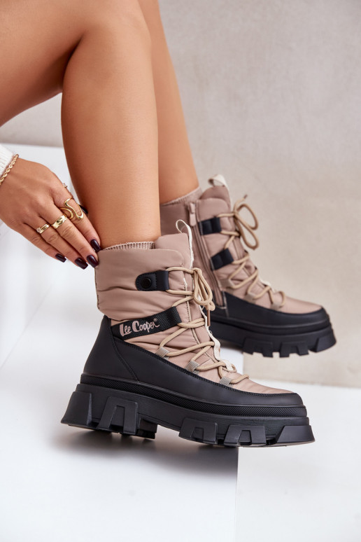 SneeuIn laarzen Dames Opar het kasteel Lee Cooper LCJ-24-47-3143 beige