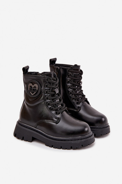 Laarzen Kinderen opInarmen met bont erin met ornamenten LOVE zInart Rosaira