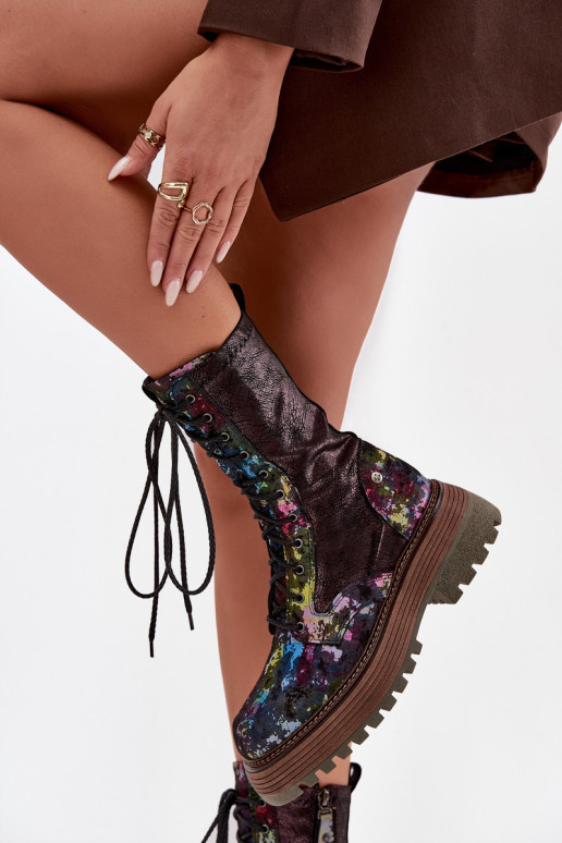 Dameslaarzen hoge rijlaarzen Het heeftciejka 06203-39 Verschillende kleuren