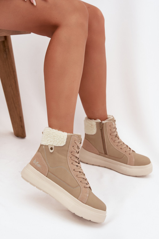 INinterlaarzen Dames met opInarming Lee Cooper LCJ-25-01-3736 beige