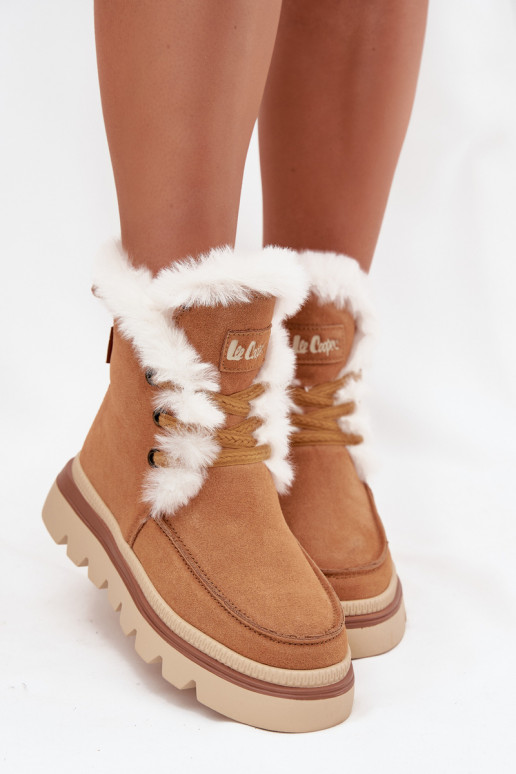 SneeuIn laarzen DamesOpturalnego van suèdeu Lee Cooper LCJ-25-01-3738 bruine kleur