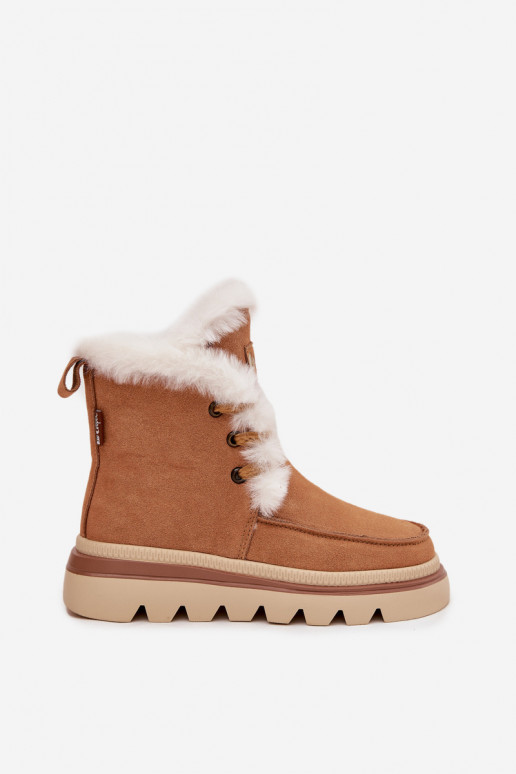 SneeuIn laarzen DamesOpturalnego van suèdeu Lee Cooper LCJ-25-01-3738 bruine kleur SneeuIn laarzen DamesOpturalnego van suèdeu Lee Cooper LCJ-25-01-3738 bruine kleur