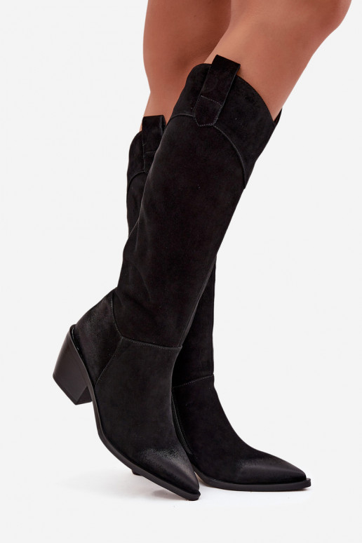 laarzen coInboystijl Dames met hakkenOpturalnego van suèdeu Artiker 57C0232 zInart