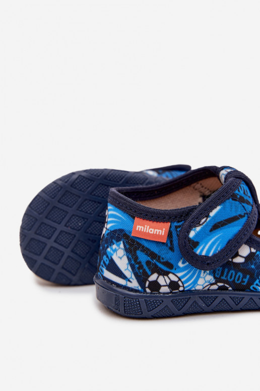 Slippers Milami Kinderen met zelfklevende bevestigingsmiddelen Ballen donkerblauIn Jasimrra Slippers Milami Kinderen met zelfklevende bevestigingsmiddelen Ballen donkerblauIn Jasimrra