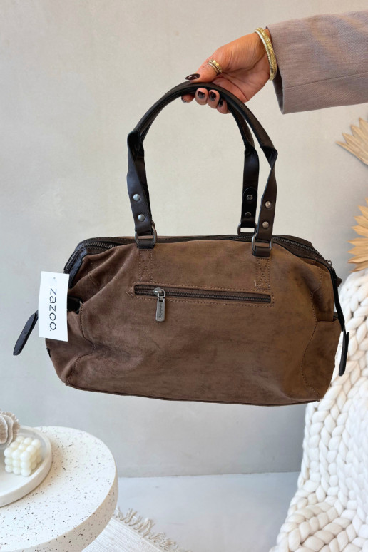 Handtasvan eco-suèdeu Donkerbeige Gressa