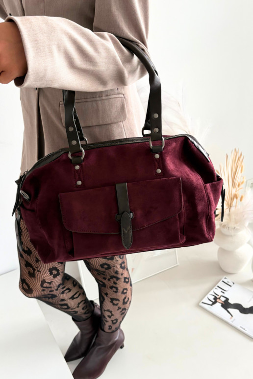 Handtasvan eco-suèdeu bordeaux Gressa
