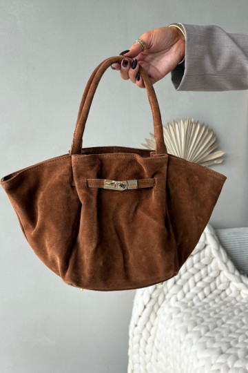 Bruine suède handtas Orselle