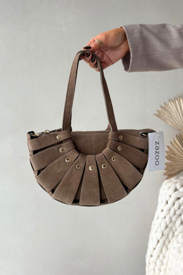 HandtasOpturalnego van suèdeu ivoor Het heeftrivane