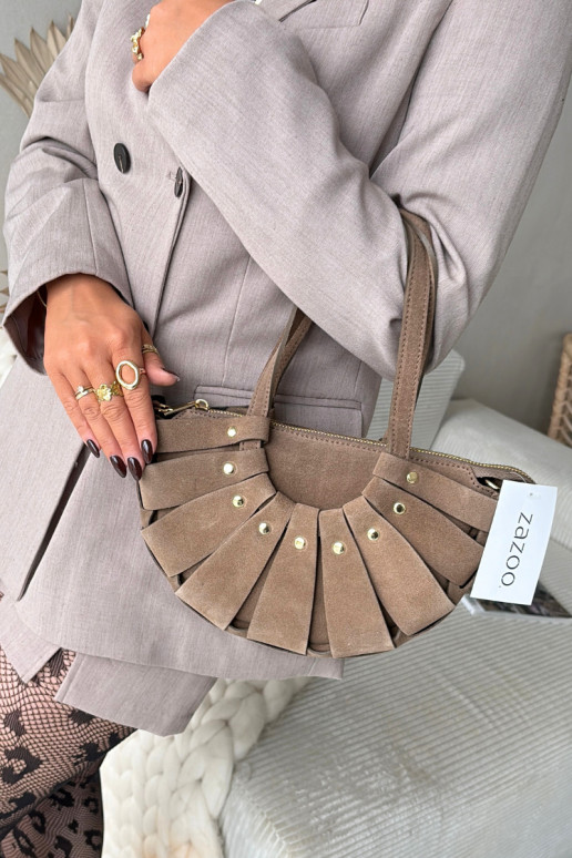 HandtasOpturalnego van suèdeu ivoor Het heeftrivane