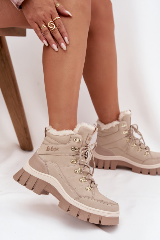 opInarmen schoenen Dames Lee Cooper LCJ-25-31-3910 beige