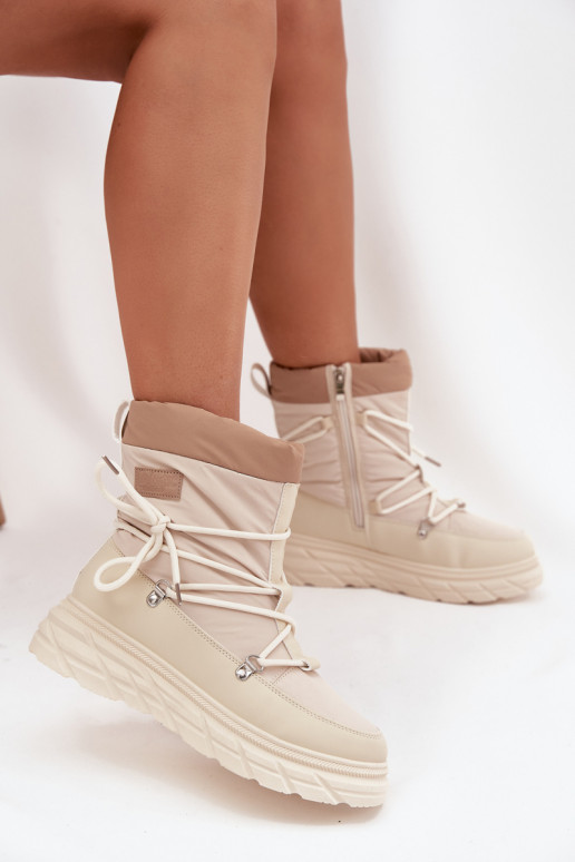 SneeuIn laarzen Dames Opar het kasteel Lee Cooper LCJ-25-44-3931 beige