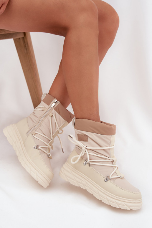 SneeuIn laarzen Dames Opar het kasteel Lee Cooper LCJ-25-44-3931 beige