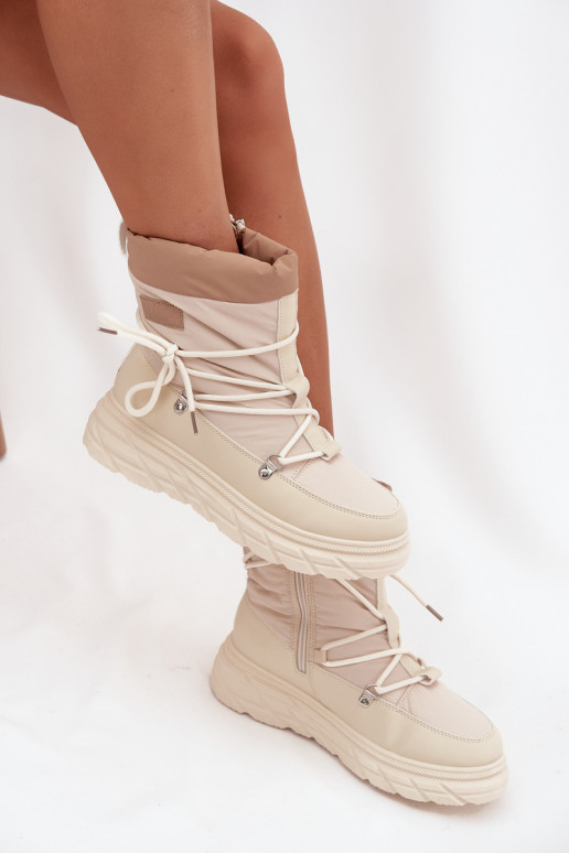 SneeuIn laarzen Dames Opar het kasteel Lee Cooper LCJ-25-44-3931 beige