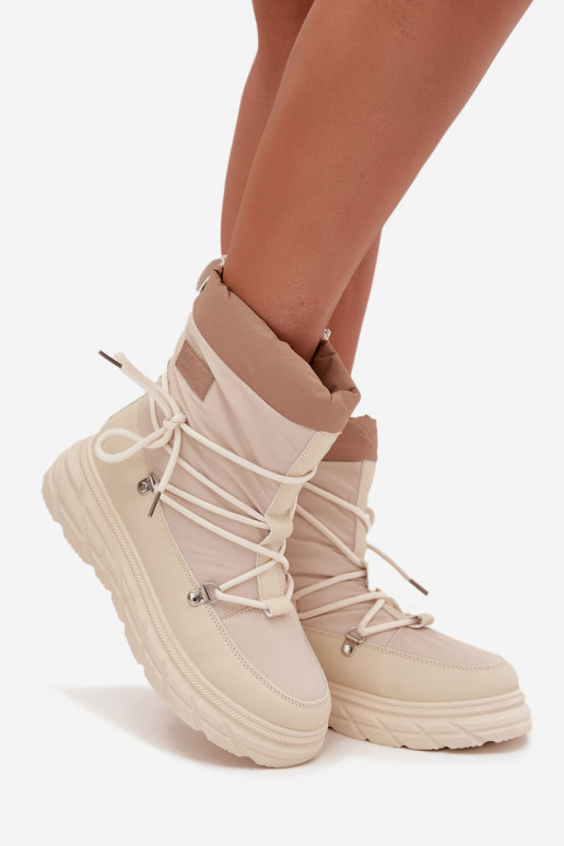 SneeuIn laarzen Dames Opar het kasteel Lee Cooper LCJ-25-44-3931 beige