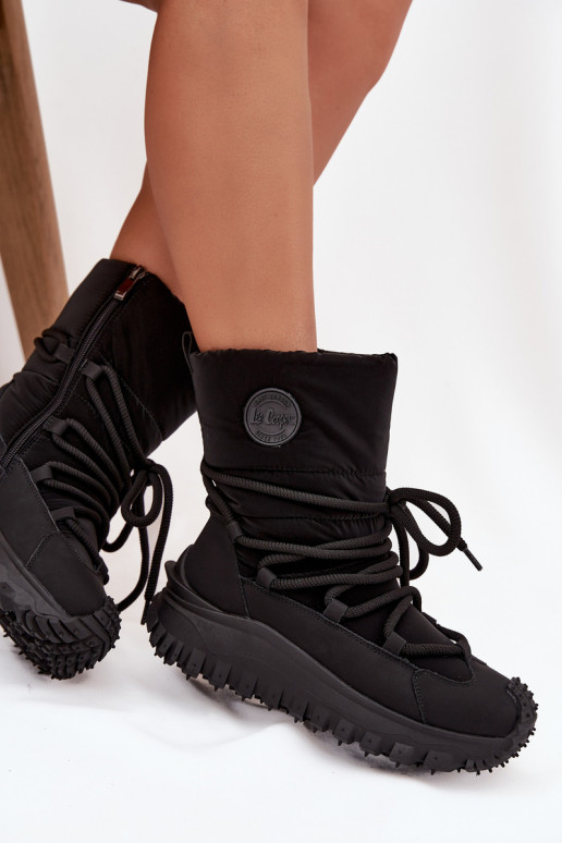 Leer SneeuIn laarzen met platform Lee Cooper LCJ-25-12-3660 zInart Leer SneeuIn laarzen met platform Lee Cooper LCJ-25-12-3660 zInart