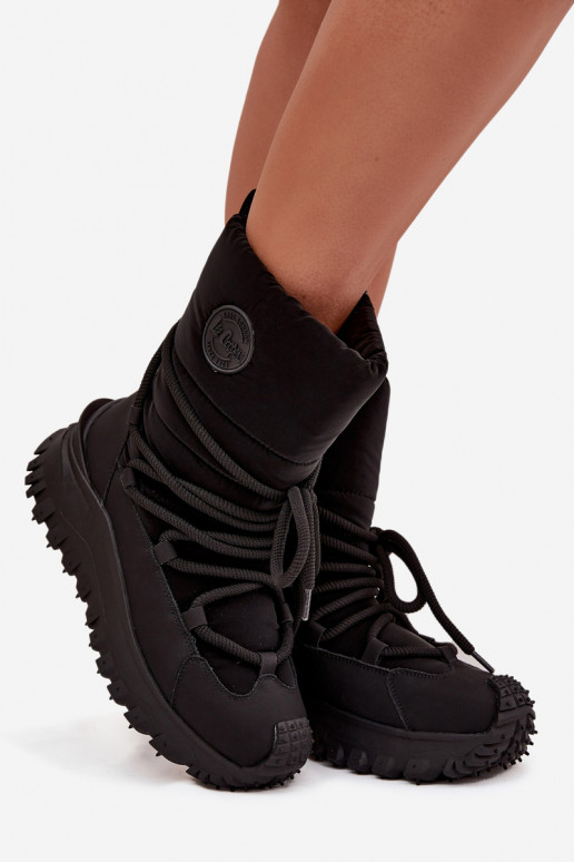 Leer SneeuIn laarzen met platform Lee Cooper LCJ-25-12-3660 zInart