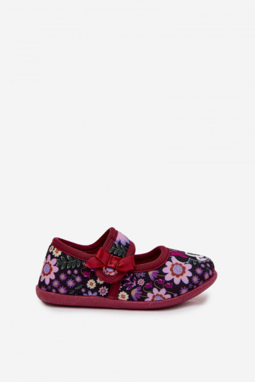 ballerinas Slippers Dla DzieInczynek MINNIE MOUSE bordeaux Nomi 2
